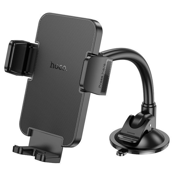 Автодержатель для телефона HOCO H38 Cheetah car holder(windshield) Black 6942007617208 фото