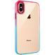 Чехол TPU+PC Fresh sip series для Apple iPhone XS Max (6.5") Бирюзовый / Розовый 777-06649 фото 1