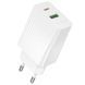 СЗУ Borofone BAS76A Source PD30W+QC3.0 (1USB-A/1C) White ILSO-00000081966-2 фото