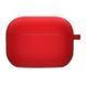Силиконовый футляр с микрофиброй для наушников Airpods 3 Red 203-00269 фото