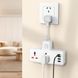 Сетевой удлинитель HOCO AC12 Reise 2-position expansion socket(PD30W/1C3A) (US) White 656-03199 фото 4