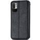 Кожаный чехол-книжка GETMAN Cubic для Xiaomi Redmi Note 10 5G / Poco M3 Pro Черный 555-01922 фото 3