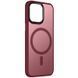 Чехол TPU+PC Metal Buttons with MagSafe Colorful для Apple iPhone 15 (6.1") Wine Red 555-03067 фото