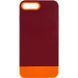 Чехол TPU+PC Bichromatic для Apple iPhone 7 plus / 8 plus (5.5") Brown burgundy / Orange 555-03899 фото 1