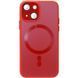 Чехол TPU+Glass Sapphire Midnight with MagSafe для Apple iPhone 15 (6.1") Red 656-08566 фото
