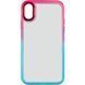 Чехол TPU+PC Fresh sip series для Apple iPhone XS Max (6.5") Бирюзовый / Розовый 777-06649 фото 2