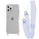 Чохол WAVE Clear Case With Strap для Iphone 12/12 Pro Light Purple 208-05216 фото 1